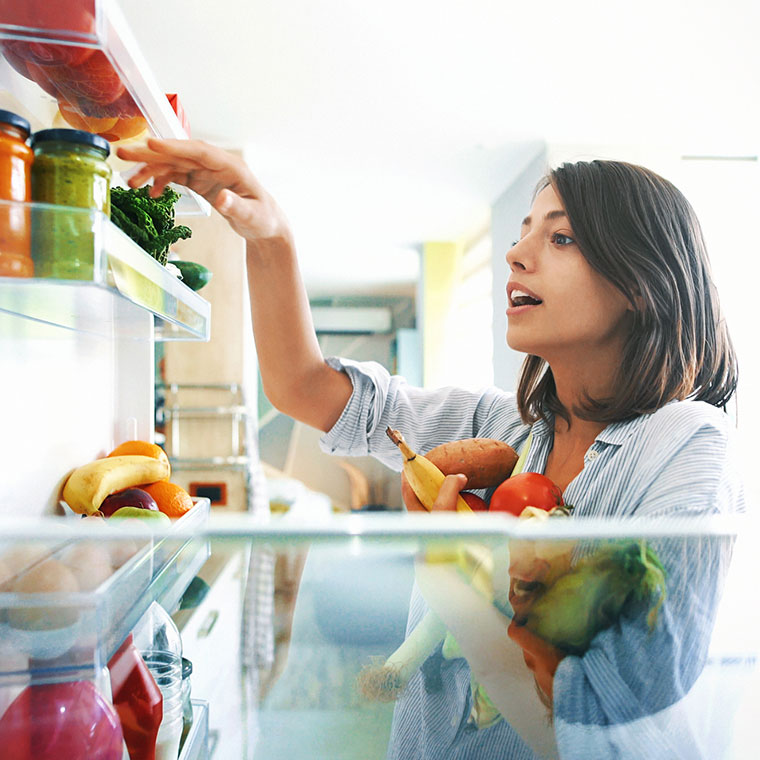 4 pasos para preparar y cuidar los alimentos.