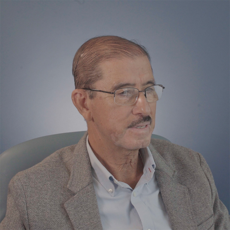 Jorge Luis Hernández, paciente del Hospital Zambrano Hellion quien sufrió un infarto.