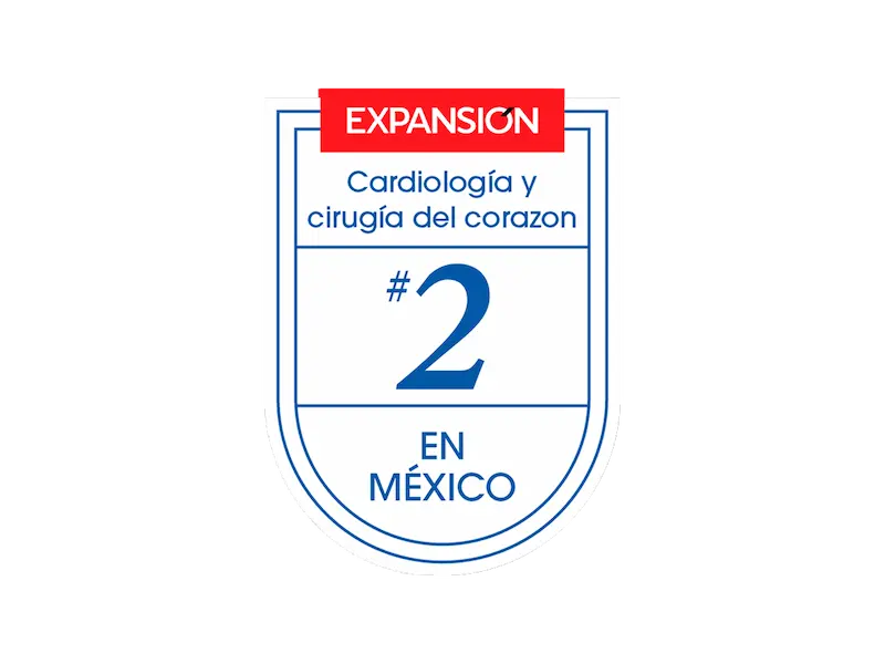  Segundo lugar como Mejor Hospital Privado de México en Cardiología y cirugía de corazón