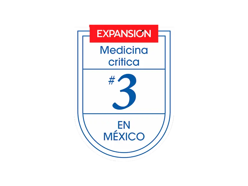 Tercer lugar como Mejor Hospital Privado de México en Medicina Crítica
