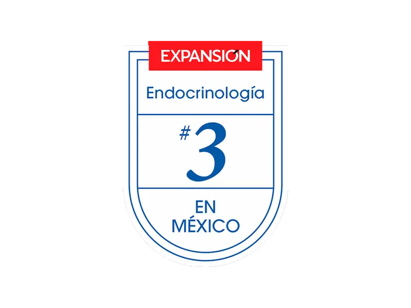 Tecer lugar como Mejor Hospital Privado de México en Endocrinología