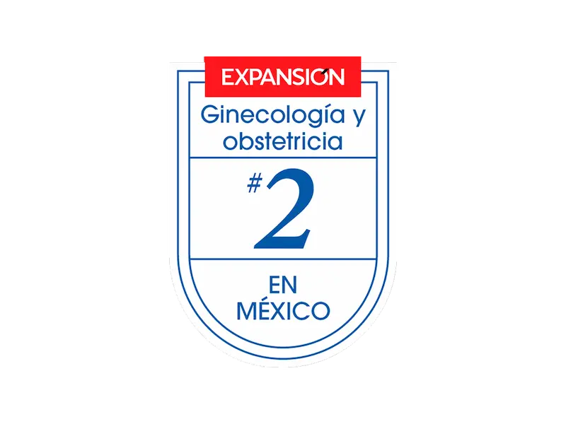 Segundo lugar como Mejor Hospital Privado de México en Ginecología y obstetricia