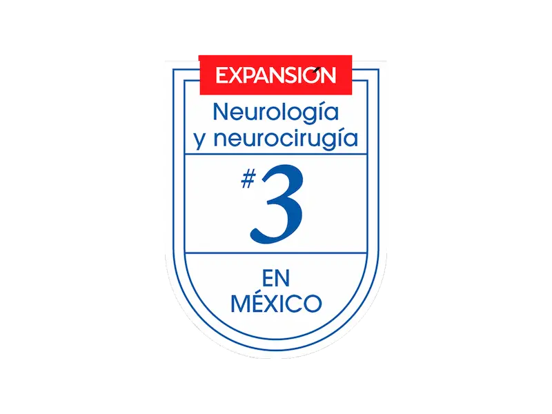 Tercer lugar como Mejor Hospital Privado de México en Neurología y neurocirugía