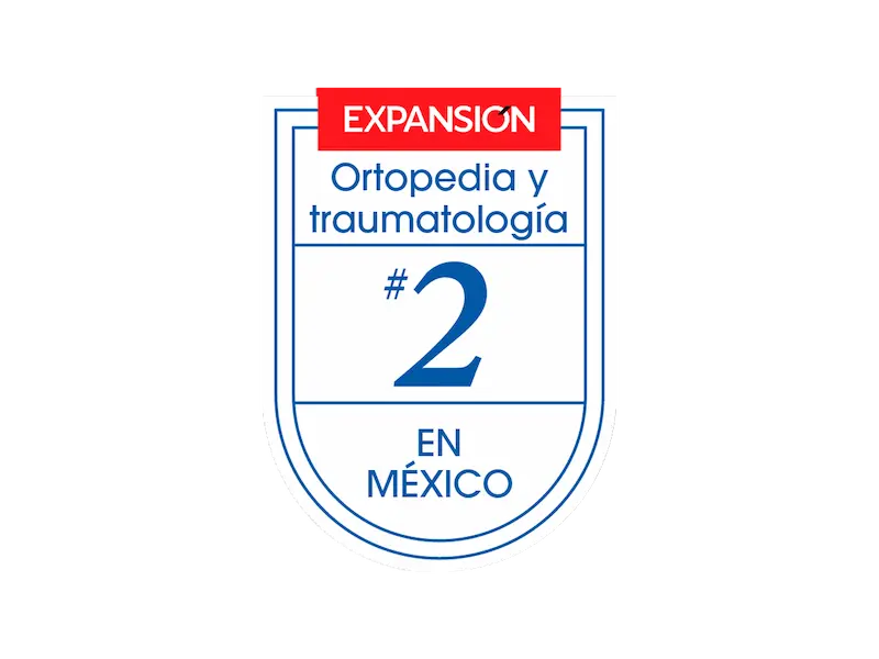 Segundo lugar como Mejor Hospital Privado de México en Ortopedia y traumatología