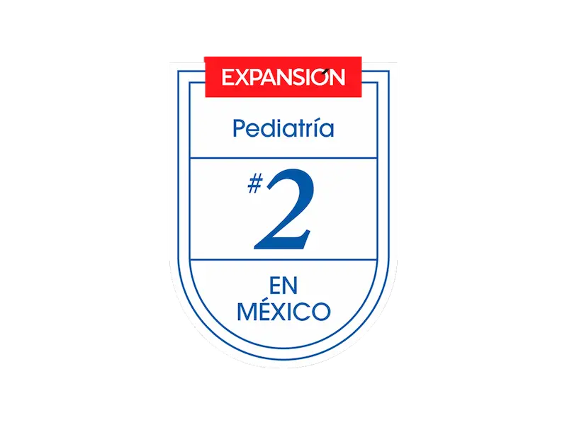 Segundo lugar como Mejor Hospital Privado de México en Pediatría