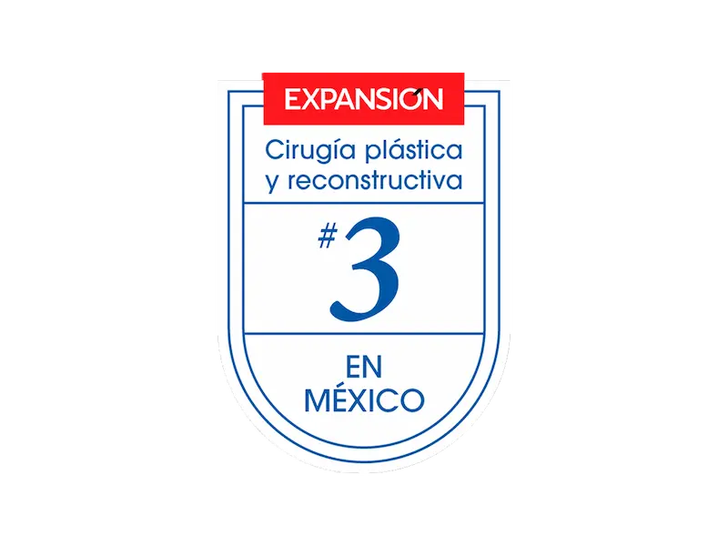 Tercer lugar como Mejor Hospital Privado de México en Cirugía plástica y reconstructiva