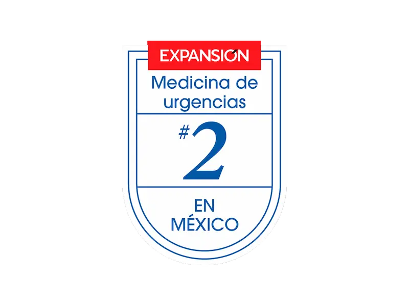 Segundo lugar como Mejor Hospital Privado de México en Medicina de Urgencias