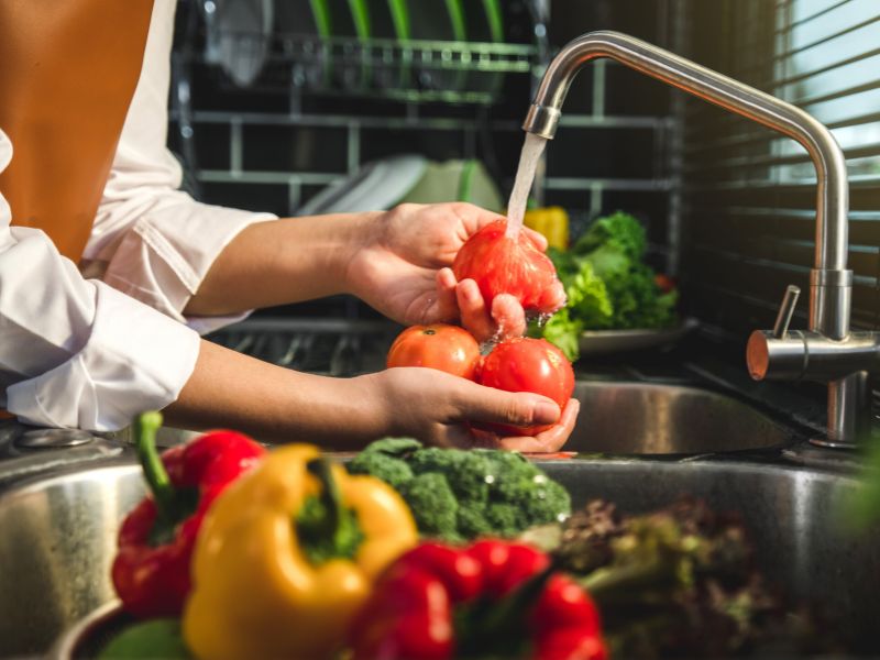 Lavado de frutas y verduras